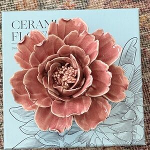 Chive Pink Ceramic Flower Decor